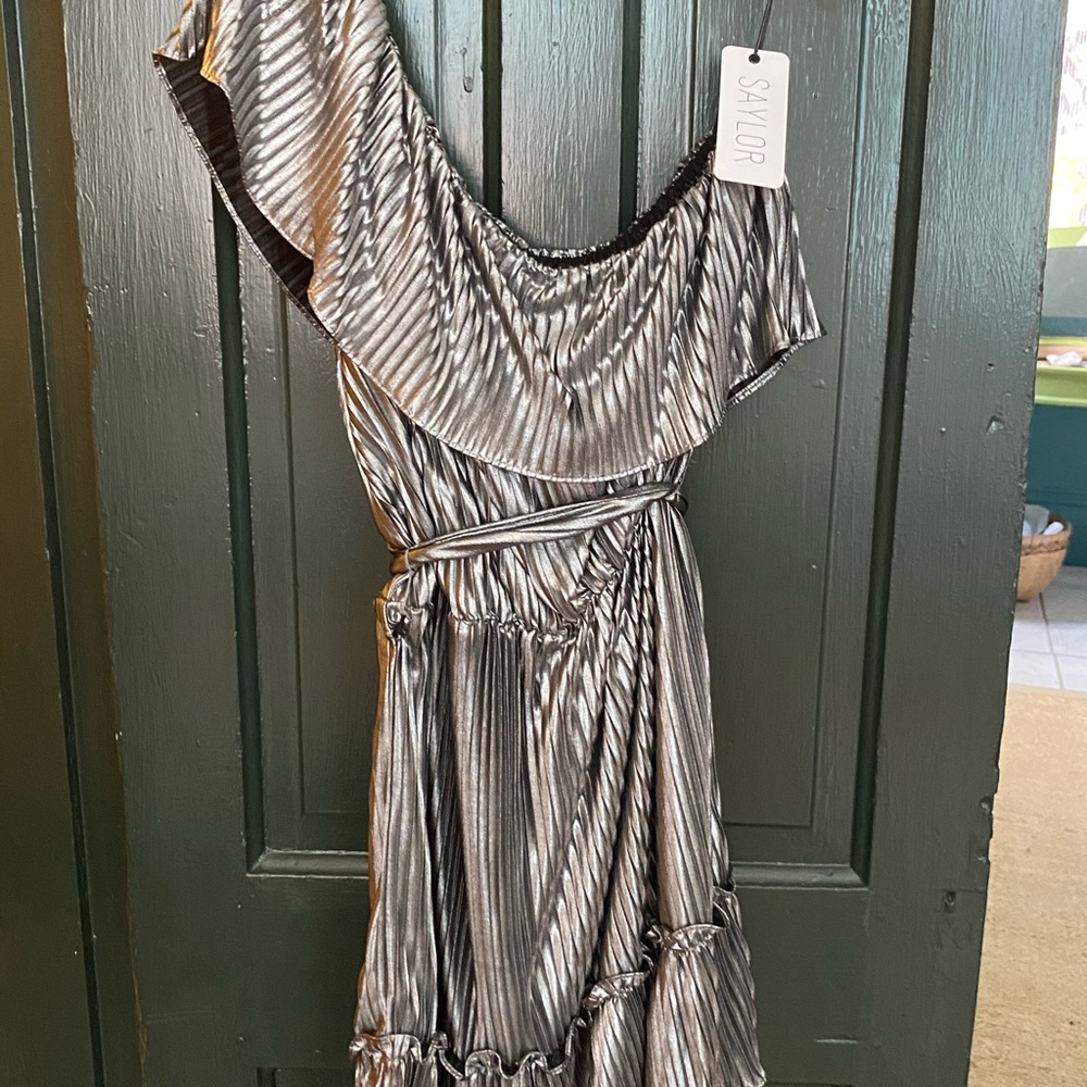 Saylor metallic dress